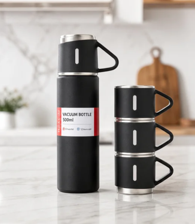 Botella Térmica 4 Vasos Premium
